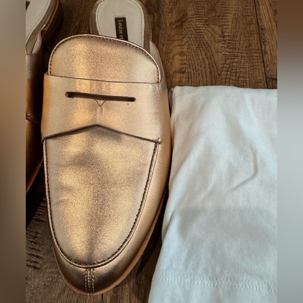 NEW Louise Et Cie Dugan‎ Rose Gold Mule Leather Women’s Size 8.5 S - Picture 5 of 9